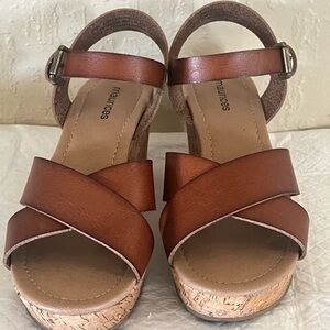 Maurices Tan Wedge Sandals